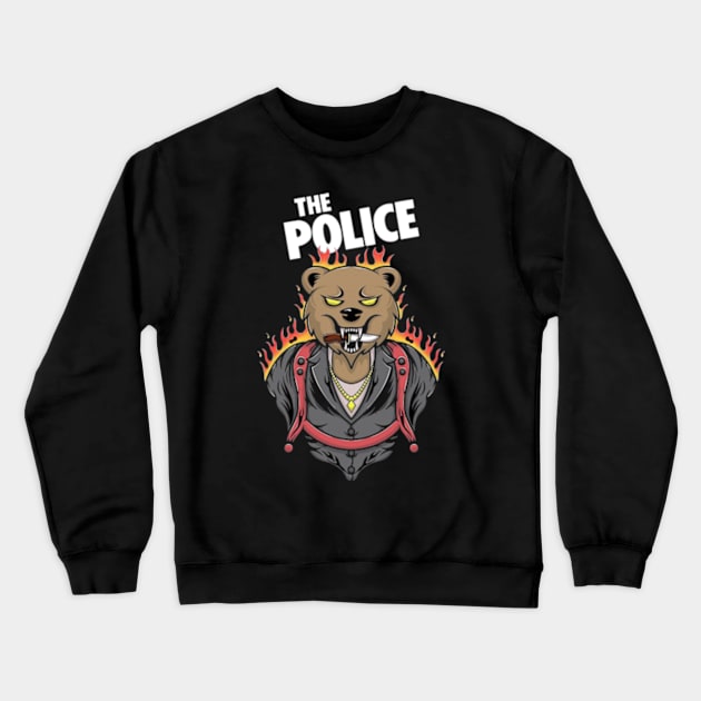 Police bear Crewneck Sweatshirt by PROALITY PROJECT